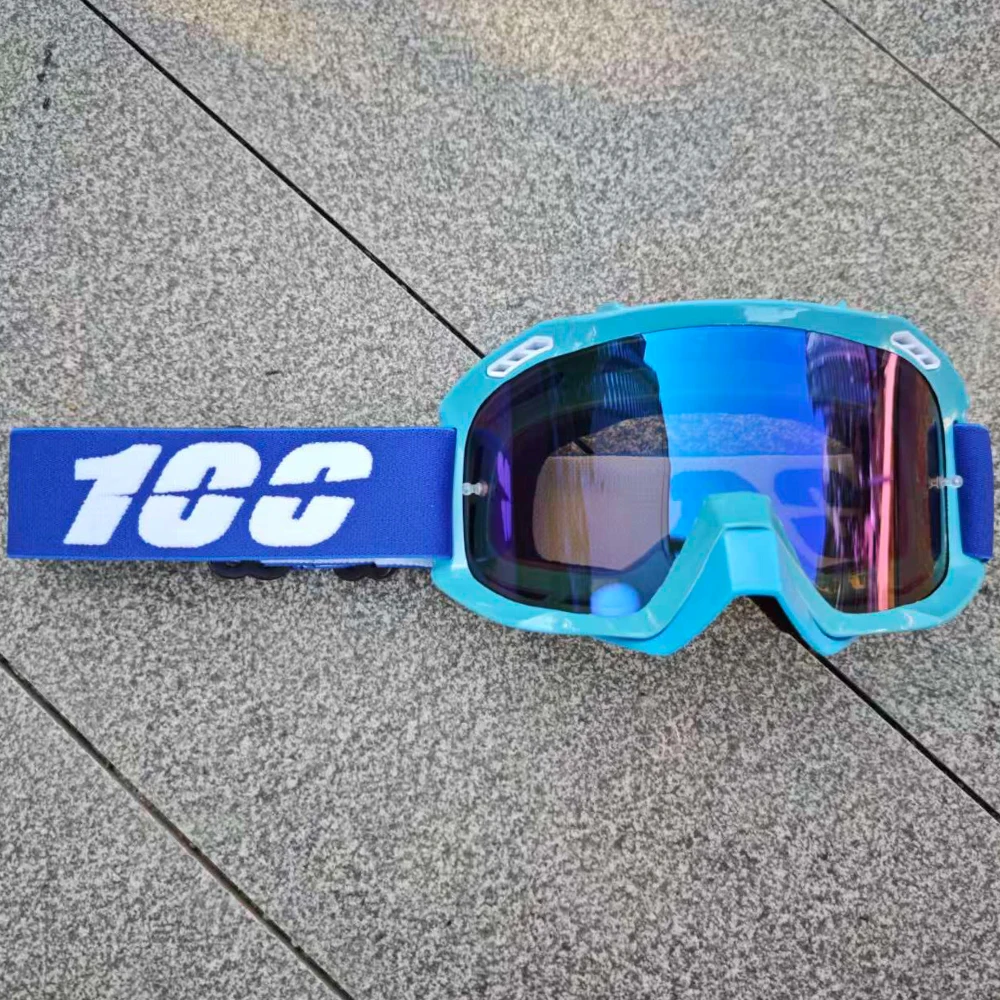 

100 Bicycle Goggles Off-Road High-Definition Protective Lenses Windproof SandProof Man Woman Four Seasons Breathable Trendy