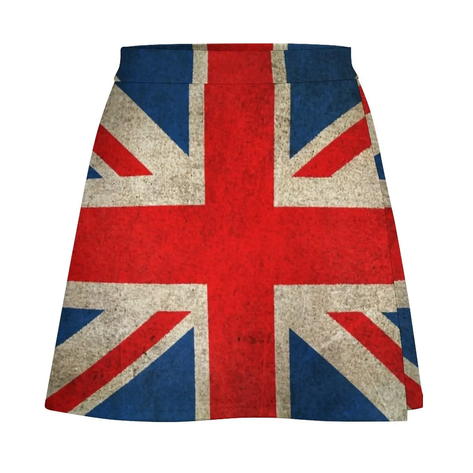 Mini jupe vintage Union Jack Feel pour femmes, DistMurcia ancien et usé, mode, robe d'été, 2024