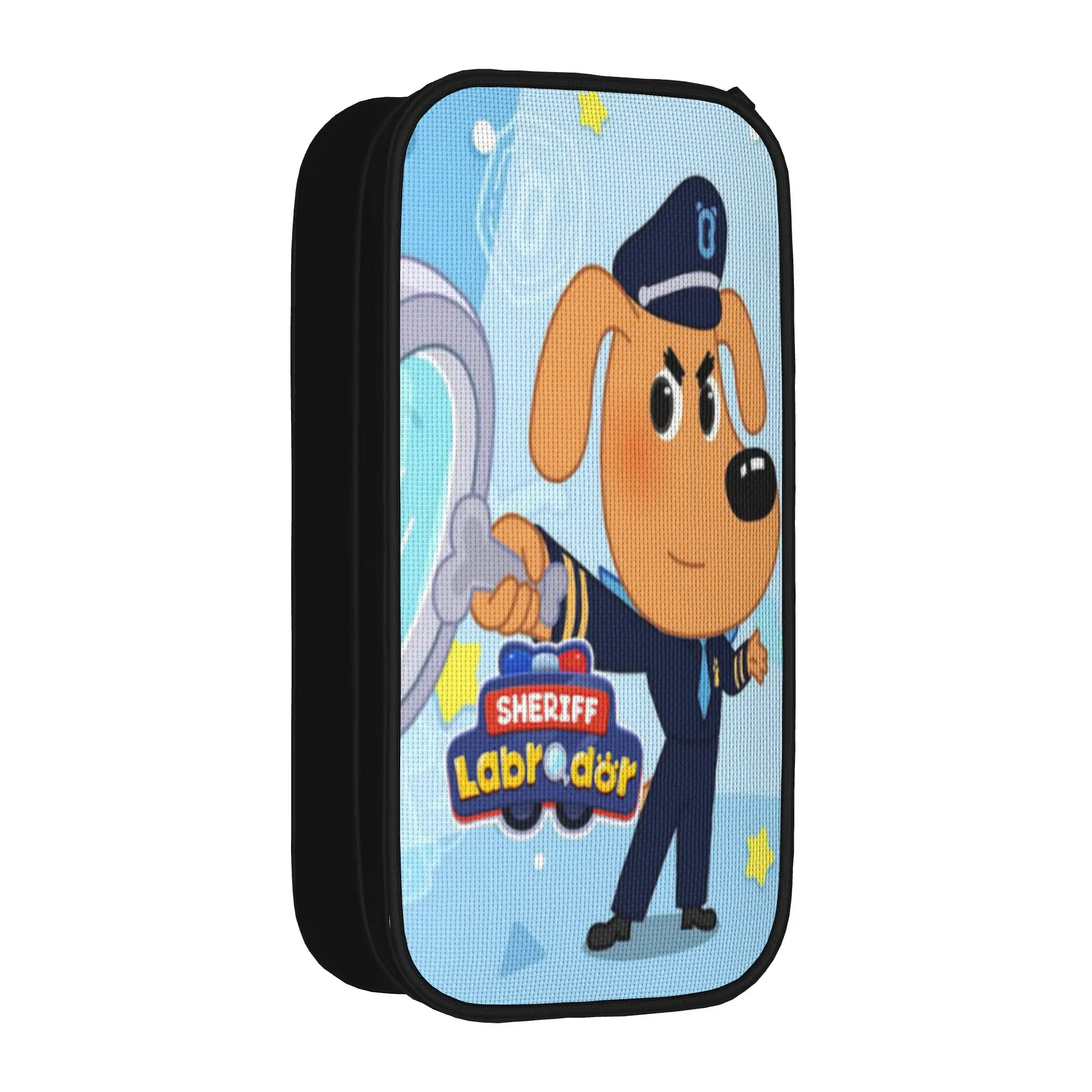 Safety Sheriff Labrador  Pencil Cases Creative   Pen Box Bags Girl Boy Big Capacity Students School Gifts Pencilcases