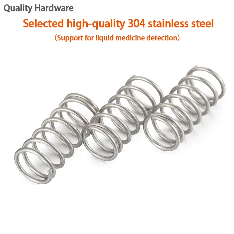 10Pcs Wire Diameter 0.2mm/0.3mm 304 Stainless Steel Compression Spring, Y-shaped Shock Absorption Return Spring Customizable