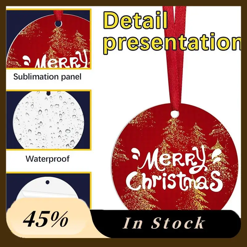 

A78K New 36 Pcs Metal Sublimation Ornament Blanks,Sublimation Christmas Ornament Blanks For Christmas Tree Decor