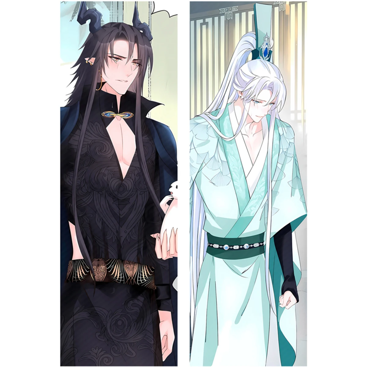 Handsome man Large Dakimakura Cover Anime Male Long Life Size Equal Body Pillow Case Customized Printed Waifu Gift