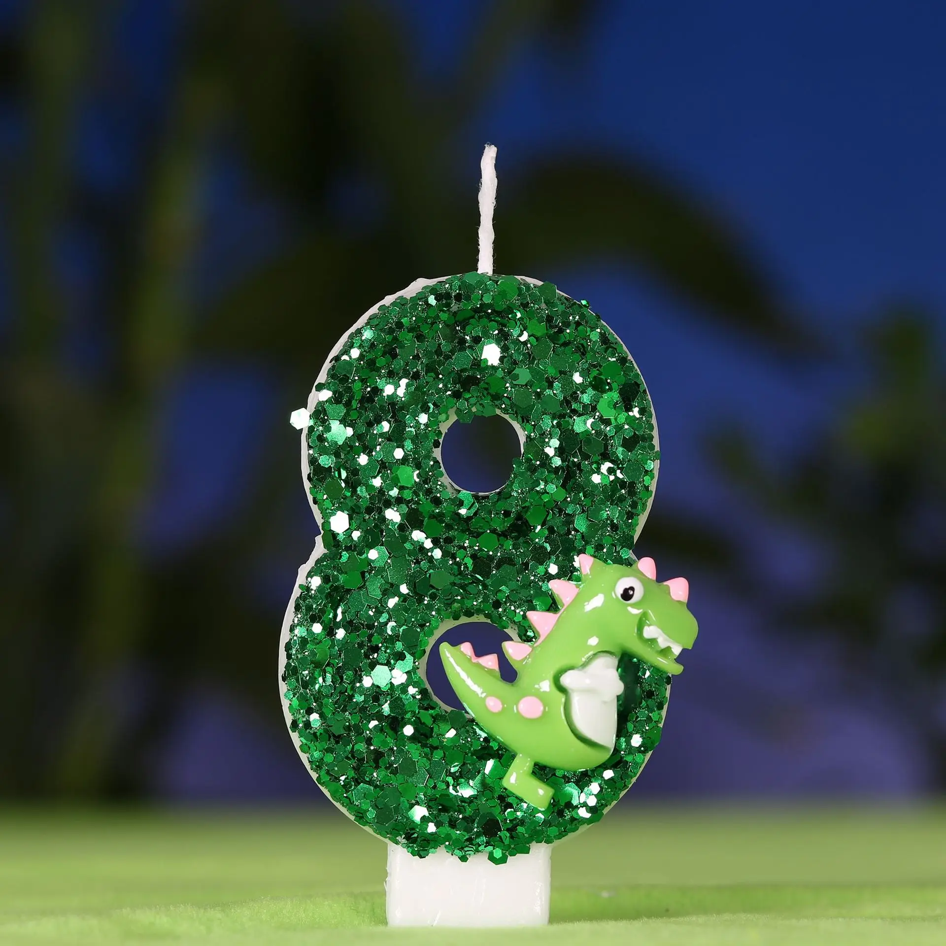 Cartoon Dinosaur Digital Birthday Candle - Creative Number Candle for Kids Party Decor - view 4
