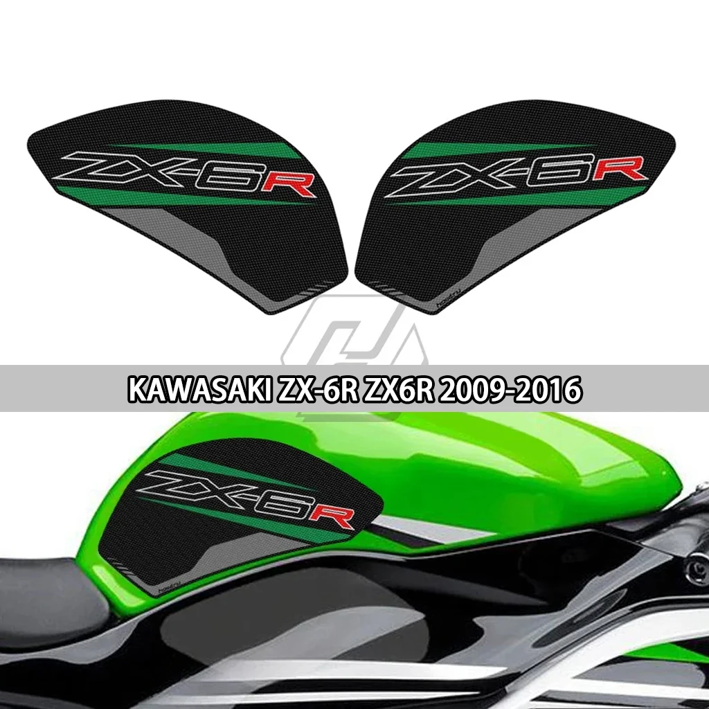 

For Kawasaki ZX-6R ZX6R 2009-2016 motorcycle side fuel tank pad protection knee anti slip protection pad protective sticker