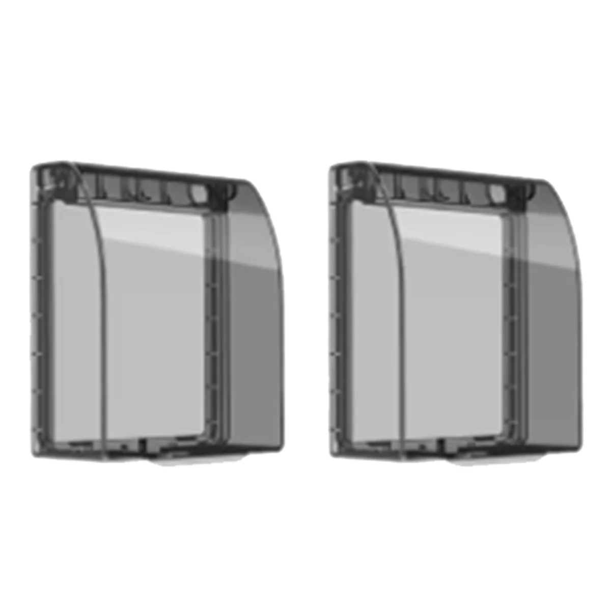 ABNJ Универсальная настенная розетка типа 86, водонепроницаемая коробка, прозрачная пластина, защитная крышка переключателя, аксессуары для электрических розеток