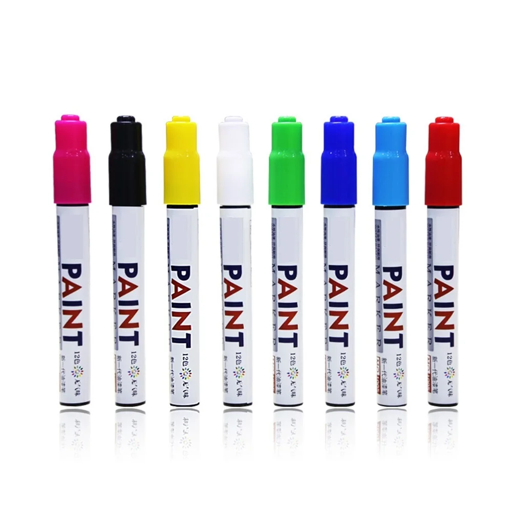 Umitive 1pcs Paint Marker Can Not Wipe The Tire Touch Up Pen Album Graffiti DIY White Marker Pen