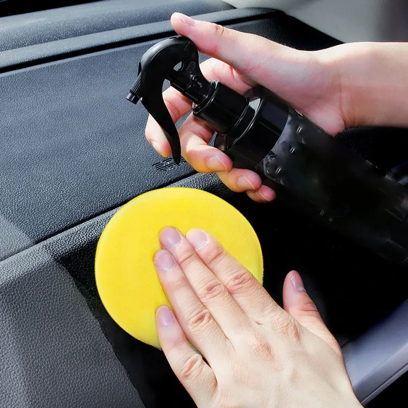 Yellow Car Foam Sponge Foam Sponge Wax Applicator Cleaning Detailing Pads Car Waxing Polish Car Home Care Cleaning 10cm