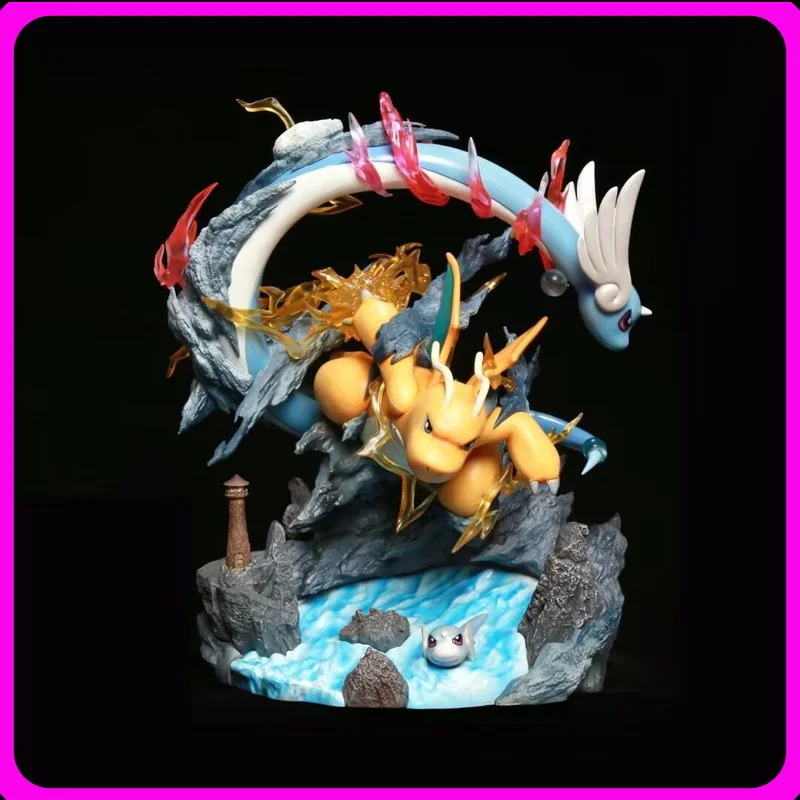 Pokemon Dragonite Family Set Gx Evolution, Dratini Dragonite Family Anime Figure Model Collectible Desktop Ornament Gift