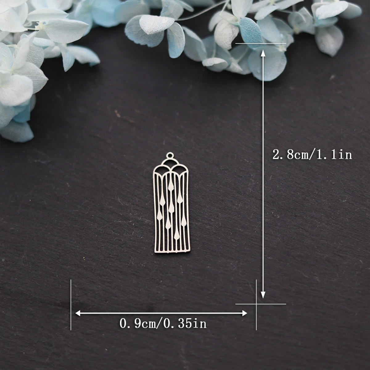 3pcs Wind Chime Charms For Jewelry Making Stainless Steel Pendant Handmade DIY Necklace Bracelet Earrings Accessory
