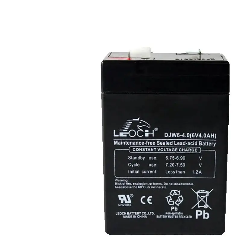 DJW6-4.0 6V 4AH Storage Battery Maintenance Free For Electric Tools