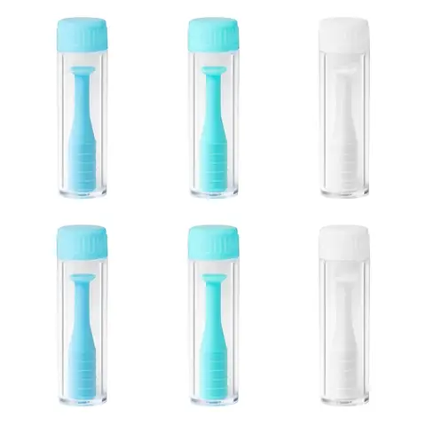 6 pcs/box hard contact lens remover RGP plungerinserter for soft hard lenses contact lens Remover by dhoptical