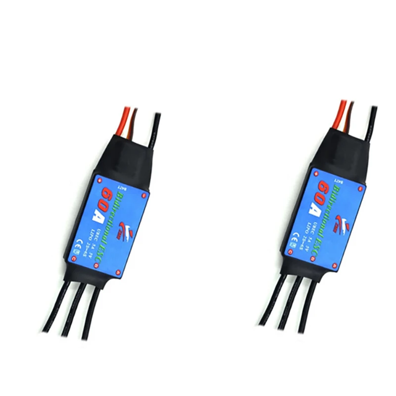 Two Way Brushless ESC 12A 20A 30A 40A 50A 60A 80A with Brake Function UBEC FOR RC Cars BOAT Ships Underwater Thrusters