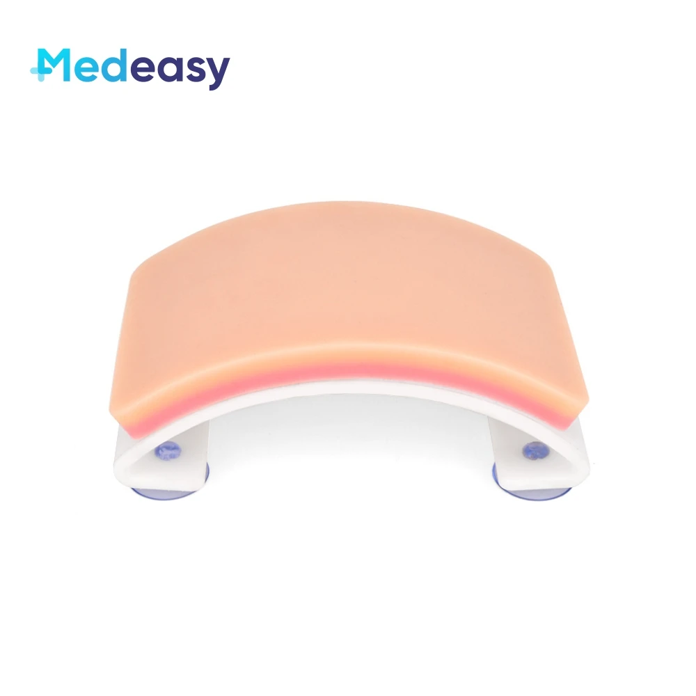 Medical Training Silicone Arch-shaped Suture Skin Pad for Surgical Practice Module
