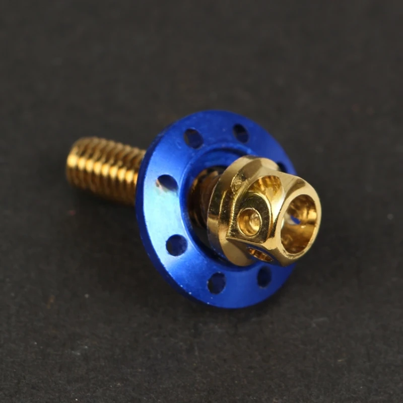 Electric Motorcycle Fender Screw 304 Stainless Steel Colorful Screw M6 Outer Hex Flange Cap