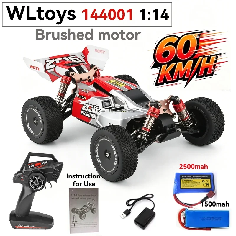 WLtoys 144001 60KM/H 2.4G RC Car A959-B 70KM/H Brushless 4WD Electric Fast Pilot Drift Toys for Kids Racing