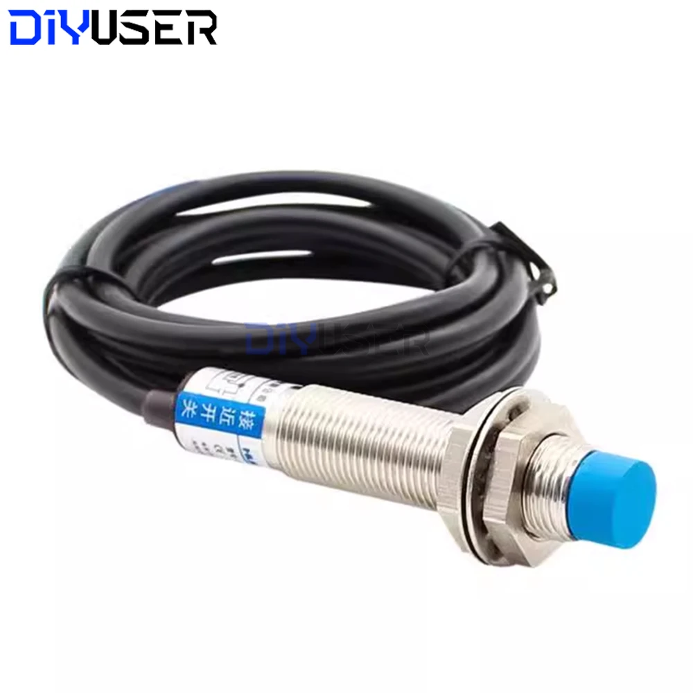 LJ12A3-4-Z/BX مستشعر القرب الاستقرائي NPN NO تيار مستمر 6-36 فولت 4 مللي متر كشف التبديل للأتمتة الصناعية باستخدام الحاسب الآلي