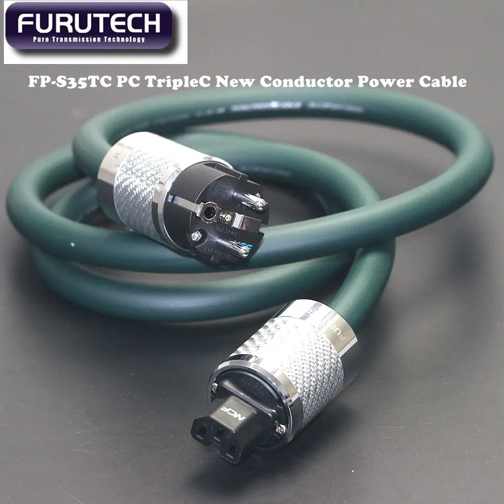 

Japanese Furutech FP-S35TC PC-TripleC New Conductor Power Cable CD Amplifier EU/American Plug Audio Power Connection Cable