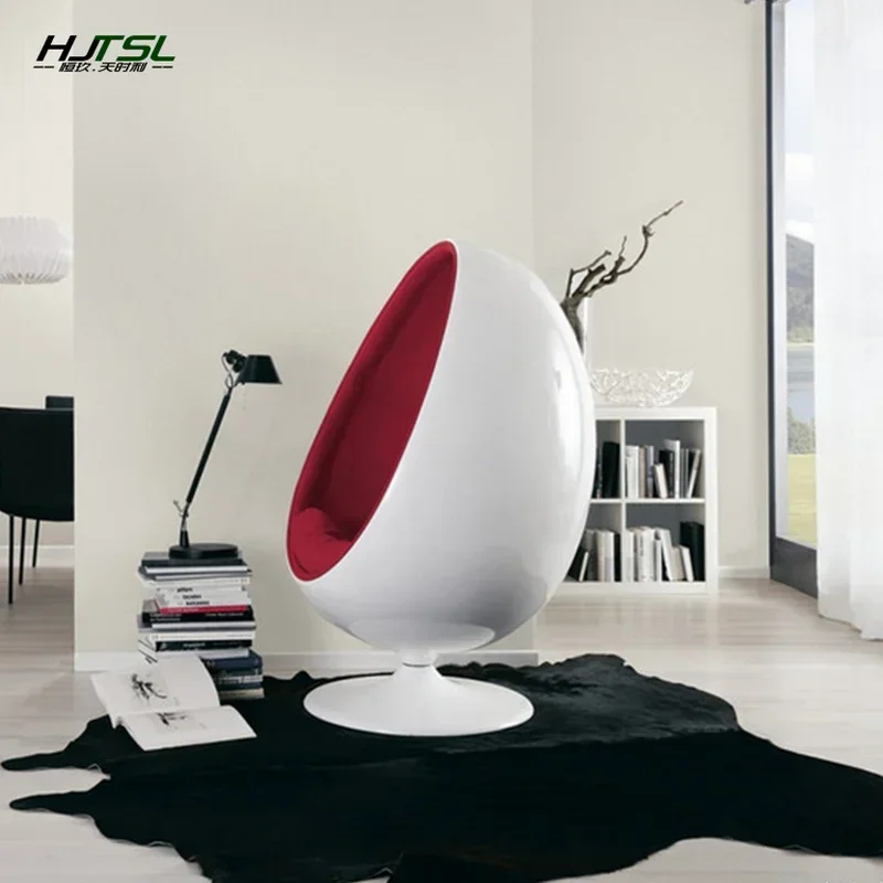 GY Nordic Living Room Single FRP Egg Chair FRP Shopping Mall Personality Pointed Ball round Leisure Creative Massage Armchair