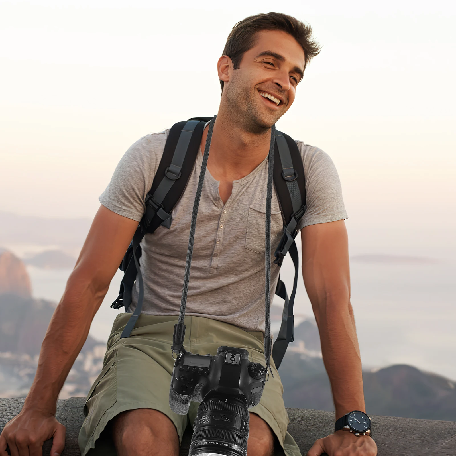 

Stylish Durable Camera Strap Shoulder Lanyard for Most Cameras Camcorders Great Gift for Photographers Climbing Rope