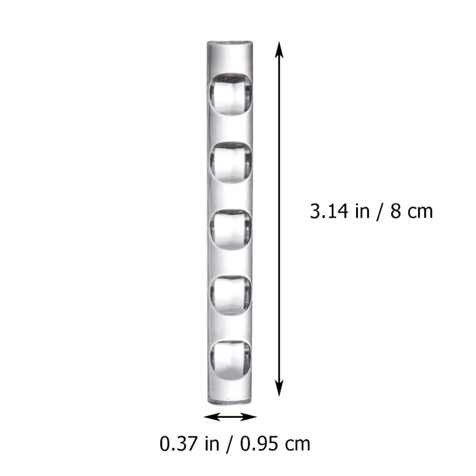12Pcs Acrylic Nail Art Brush Holder 5 Slots Clear Organizer Nail Technician Pen Display Makeup Brush Rest 2