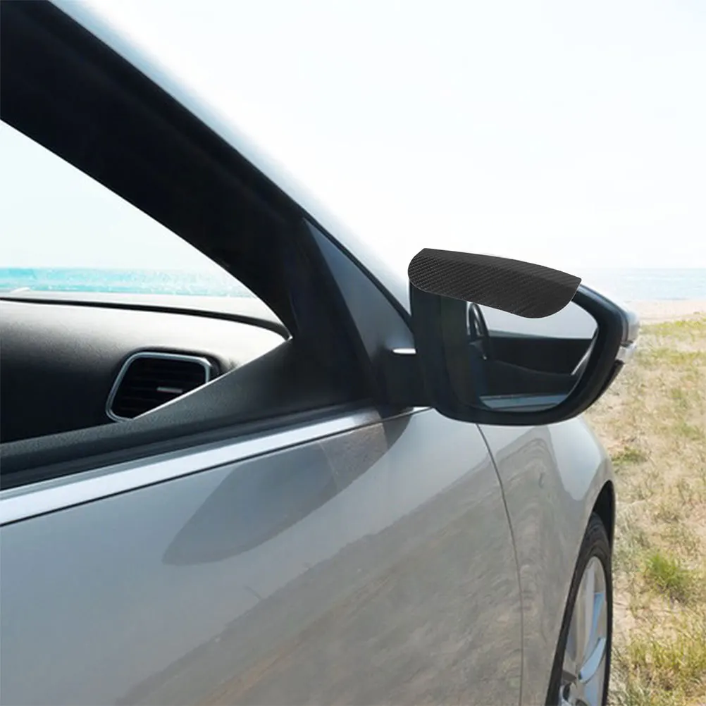 

4pcs Car Side Mirror Rain Visor Eyebrow Universal Waterproof Rearview Mirror Guard Easy Install Smoke Adhesive Cover For Suv