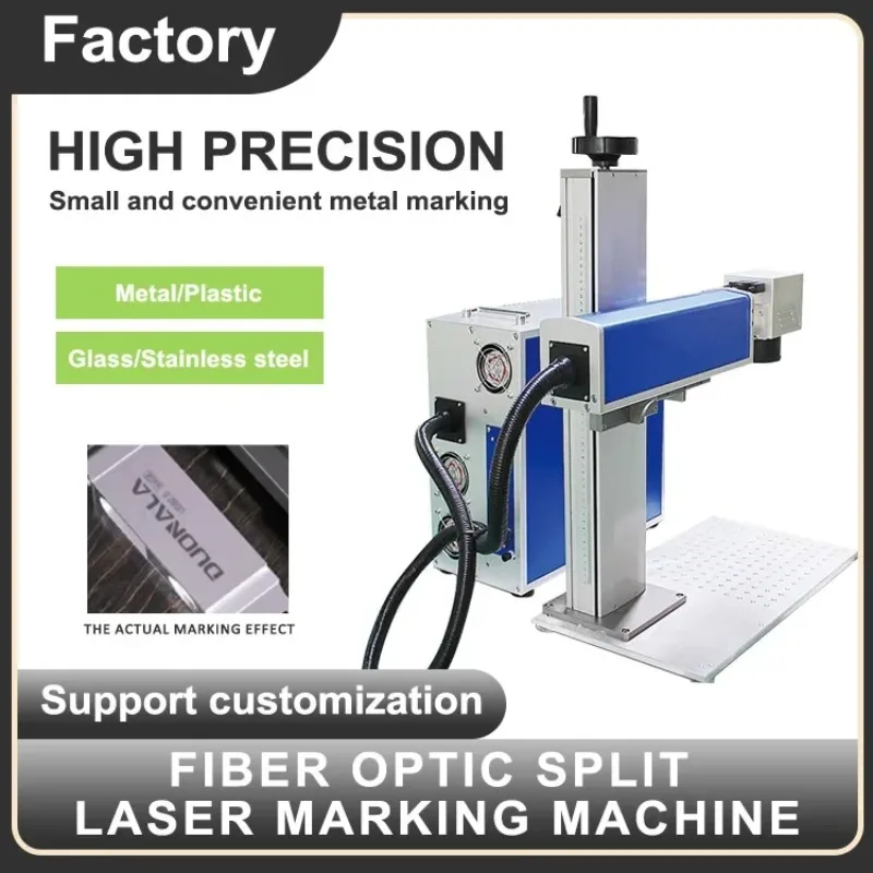 piccolo marcatore laser a fibra divisa BJJCZ sistema laser macchina per marcatura laser portatile per targhetta