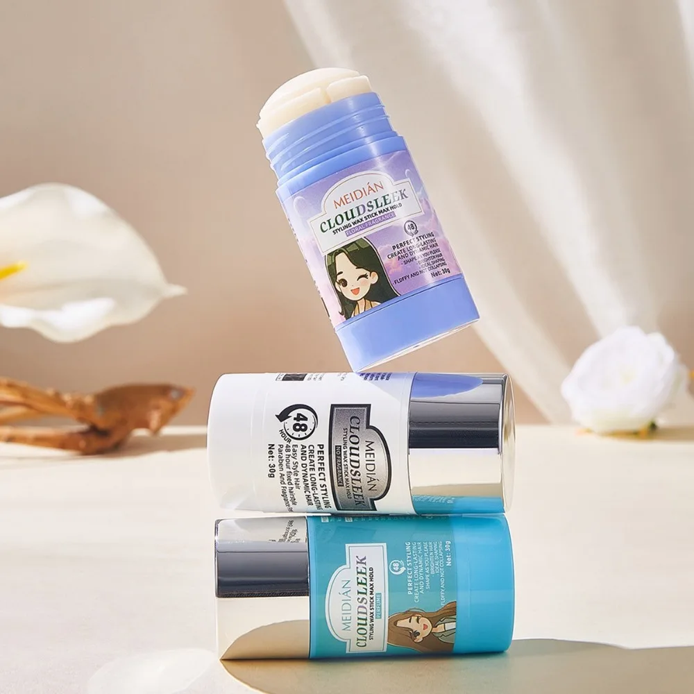 

Новый 30 г воск для волос, твердый освежающий карандаш для укладки волос, матовый, против вьющихся сломанных волос, инструмент для укладки