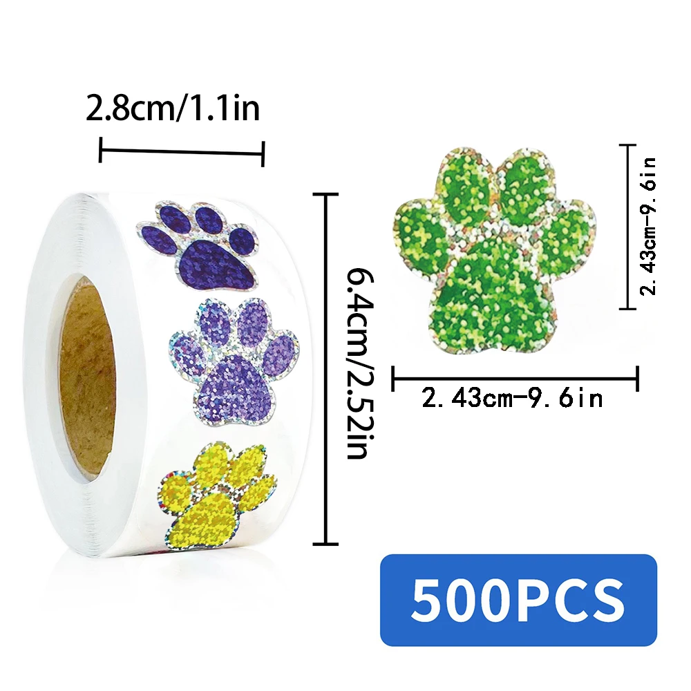 500 pezzi artigli per cani da compagnia rotolo adesivo adesivo moto graffiti retrò laptop bagagli caffè telefono vivente telefono adesivo per laptop