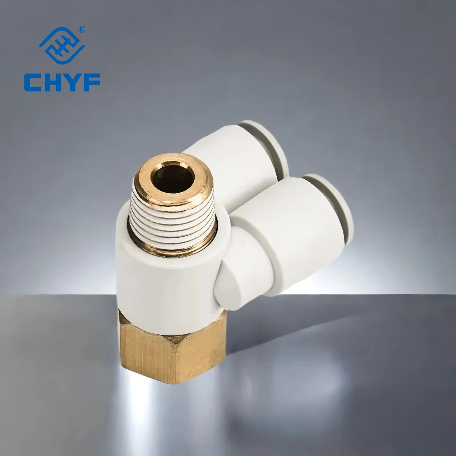 KQ2ZF Series Metric Size One-touch Fittings Branch Universal Male Elbow