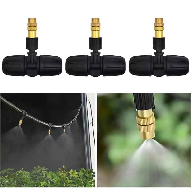 5pcs Automatic Watering System Household Atomizing Nozzle Plant Spraying Spray Dust Reduction Gardening Watering Timer Nozzle