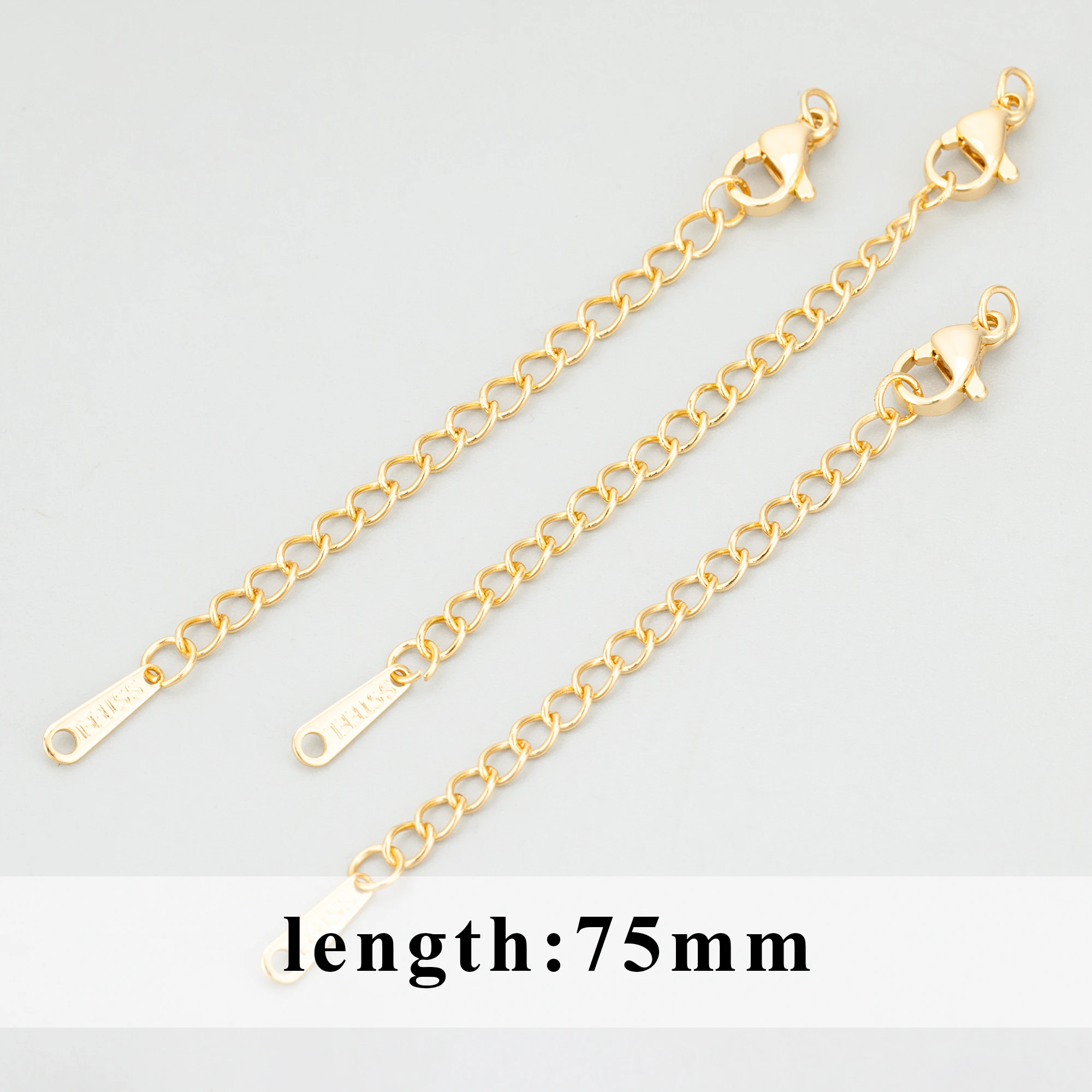 GUFEATHER,10pcs/lot,MG21,jewelry accessories,stainless steel,rose gold plated,hand made,charms,jewelry making,extended chain image 3