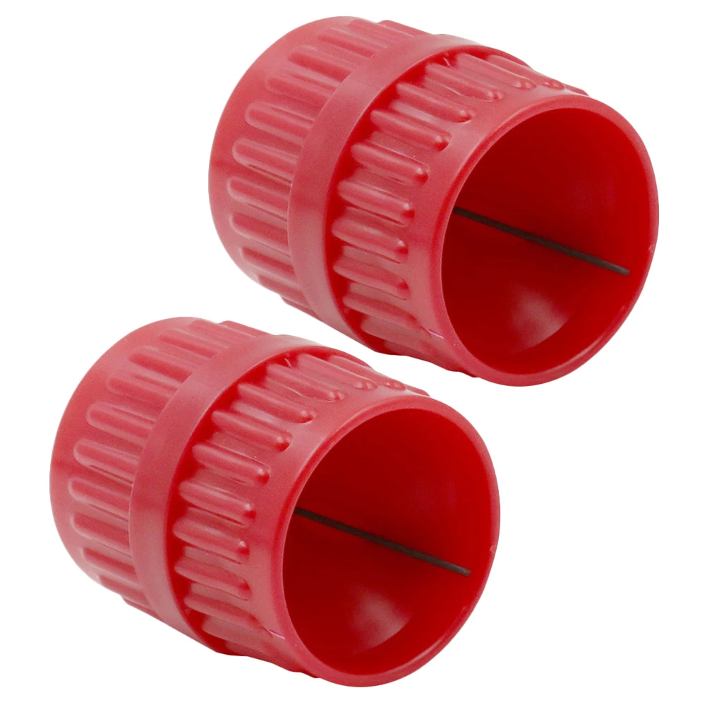 

2pcs Chamferer PVC Copper Reamer Deburring Tool Spring Steel Blade Inner Outer Edge Smoother Plumbing Hand Tools Efficient
