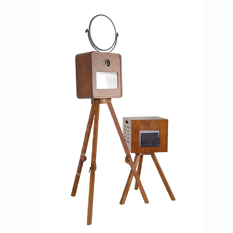 Best Antique Folding Plate Camera Tripod Vintage Look Film Camera With Wooden Stand For Decor At Low Price