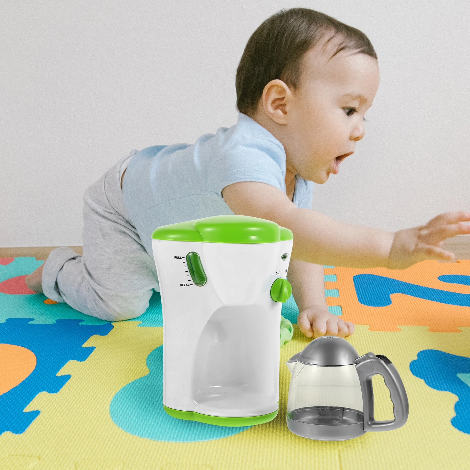 

1Pcs Simulated Mini Coffee Maker ABS Material Kids Creative Play Tool for Home Role Play Learning Fun Children Gift
