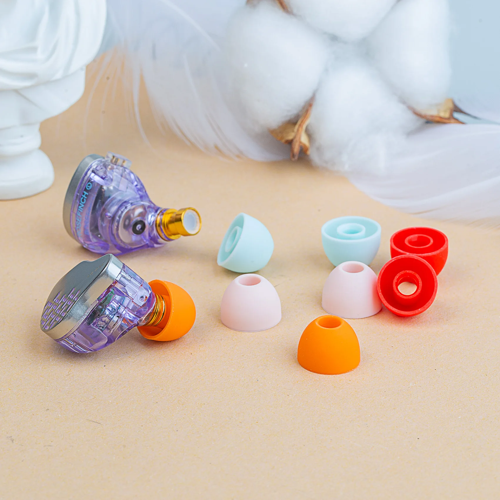 KBEAR-almohadón para auriculares, aislamiento de ruido para Apple Airpods, 4 pares (8 piezas)