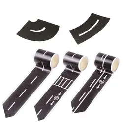 Road Car Sticker Kids Road Tape and Train Track Stick to Floors and Walls Quick Cleanup Race Car Party Decorations