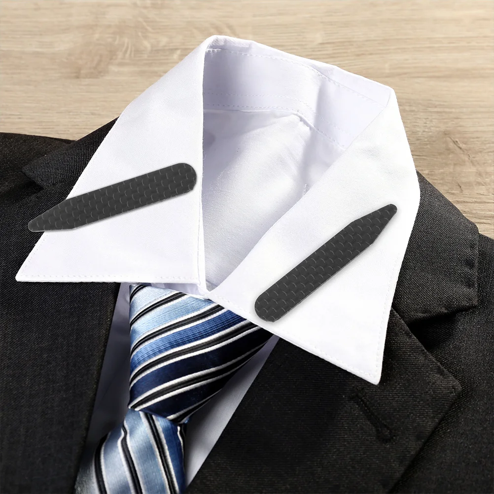 Koolstofvezel overhemd blijft voor heren Pakkraag Ondersteunt overhemden Formele kleding Accessoires Kraaginzetstukken