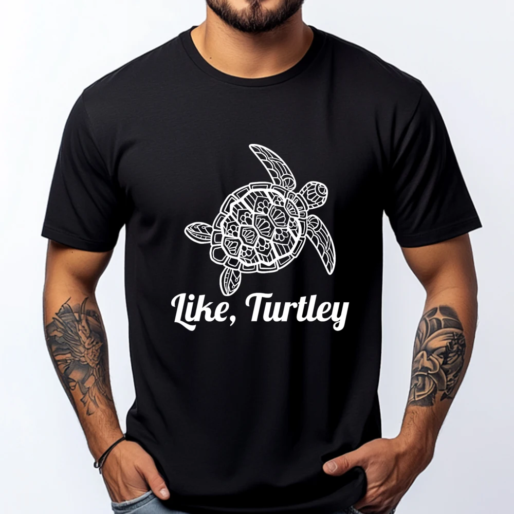 

Like Turtley Reptile Cute Tortoise Wildlife Vintage T Shirt Men Cotton T Shirt Men Man Tops Tees Vegan