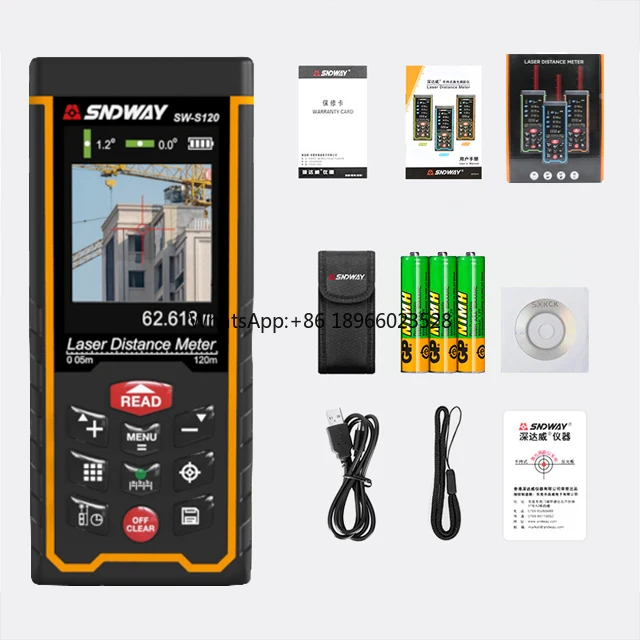 Rangefinder Measuring Lcd Rechargeable External Display area/speed/volume measurement  Distance Meters