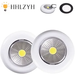 HHLZYH COB luz nocturna LED debajo del gabinete con pegatina adhesiva lámpara de pared inalámbrica armario dormitorio cocina