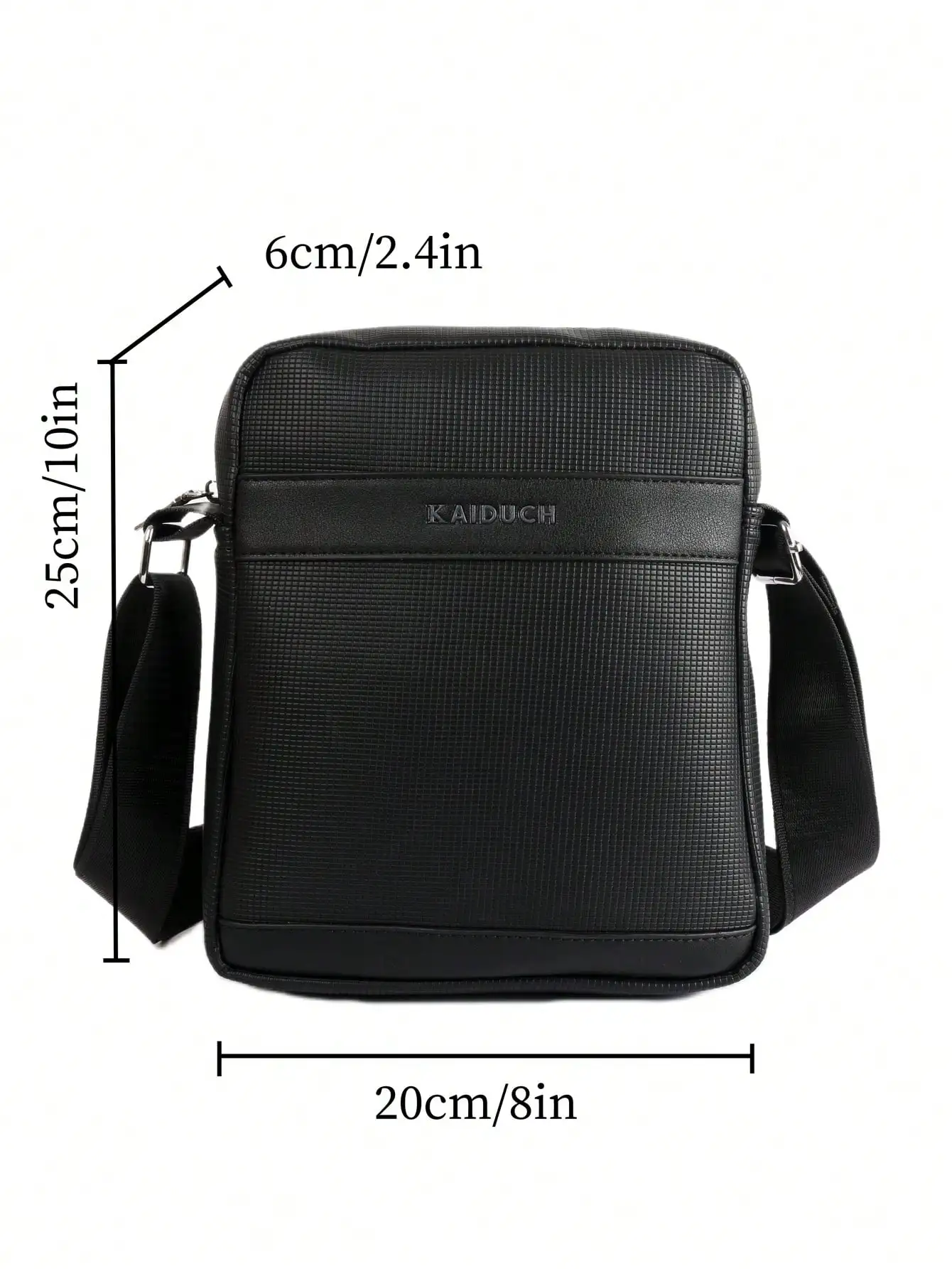 Bolso cruzado negro para viaje de negocios, bolsa de hombro portátil para viaje de negocios, Simple, a la moda