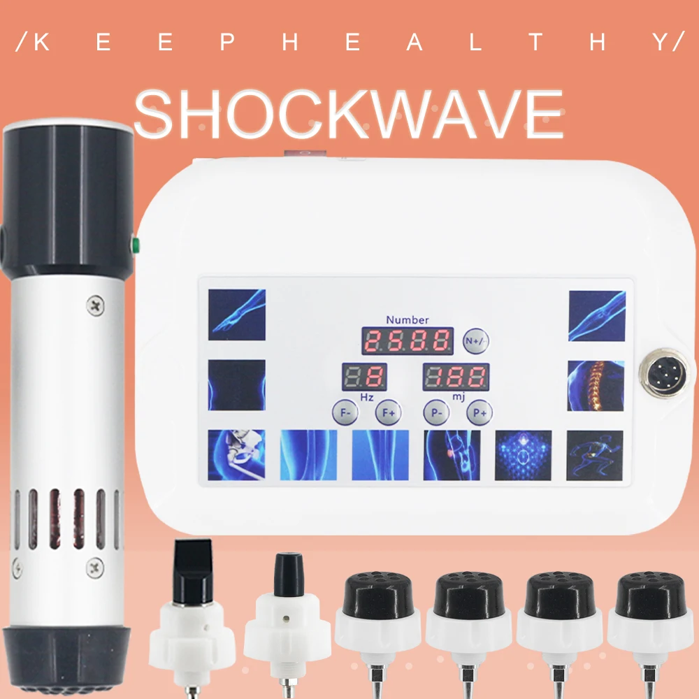 

300MJ Shockwave Physiotherapy Machine Effective For ED Treatment Body Pain Relief Relaxation Shock Wave Massager New Tech Handle