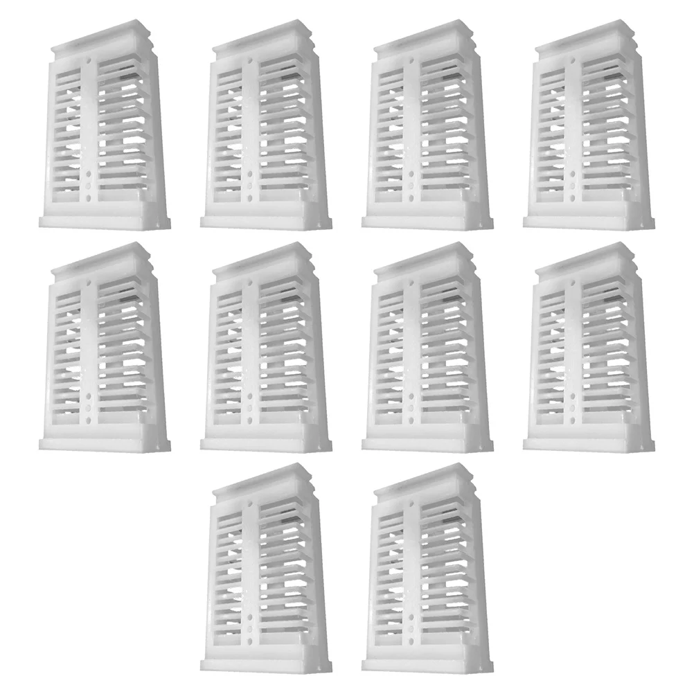 

10 Pcs Plastic Cages Durable Beekeeping Supplies Transport Cage Storage Isolation Professional Beginner Tools Pet