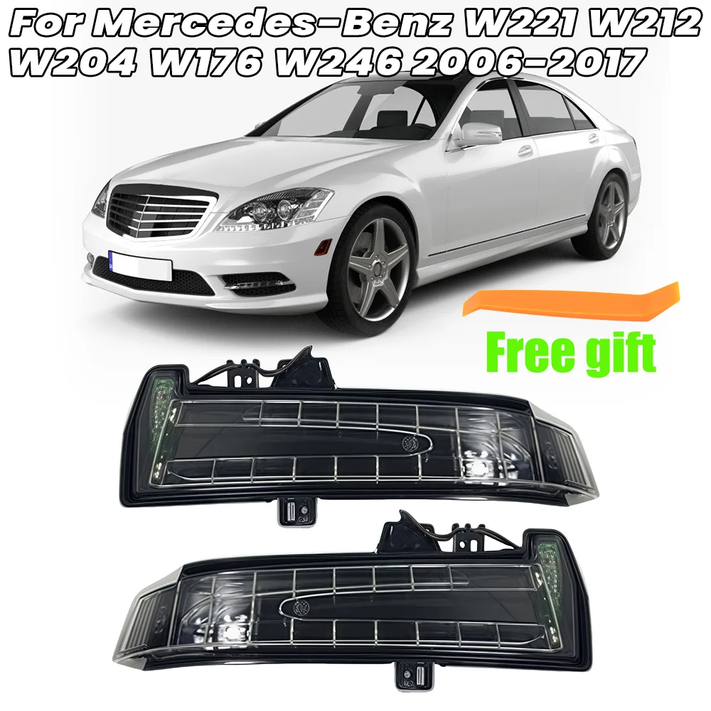 

Указатель поворота бокового зеркала для Mercedes-Benz W221 W212 W204 W176 W246, индикатор указателя поворота, светодиодные мигающие лампы, автомобильные аксессуары