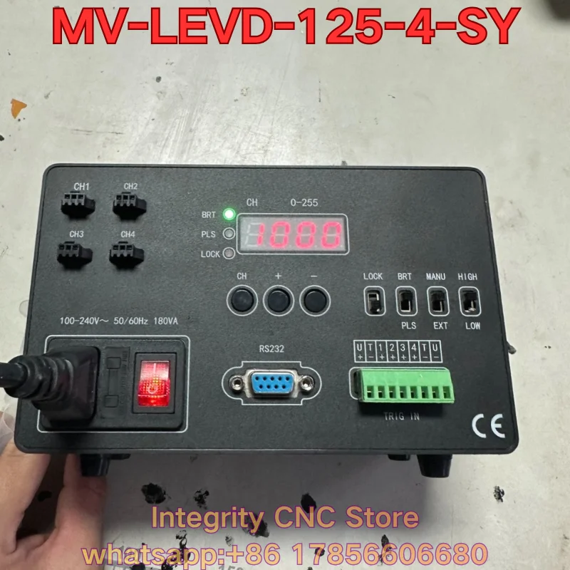Second-hand MV-LEVD-125-4-SY industrial light source controller function test is normal