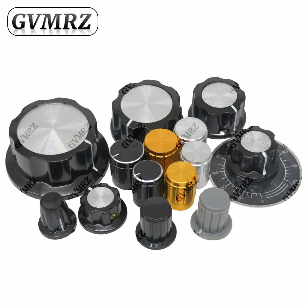 MF-A01/A02/A03/A04/A05/ Potentiometer knob/ aluminum alloy potentiometer cover /potentiometer handle inner hole 4MM scale piece
