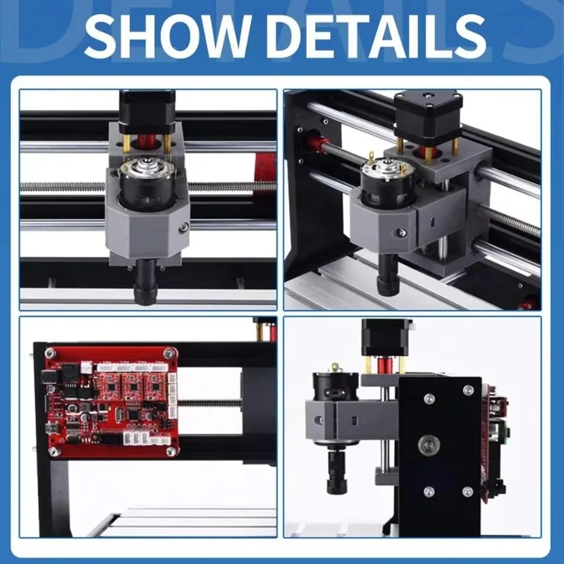 Mini 3018 DIY CNC    Engraving Machine Syntec Control System Home Use Retail Restaurant Wood Material Low Price   /New