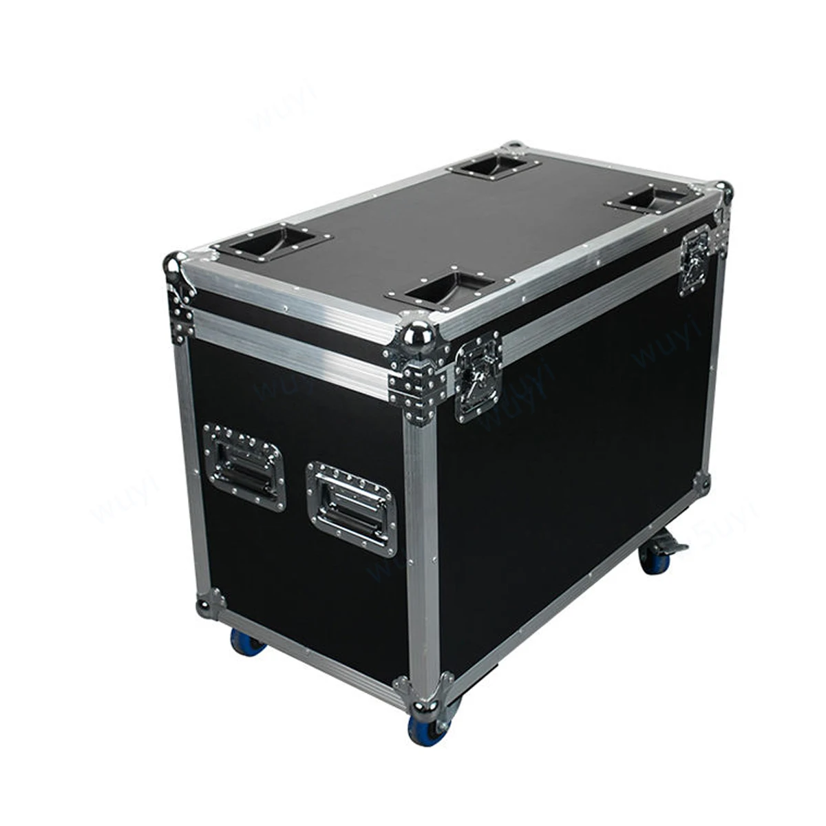 Imagem -02 - Personalizado Alumínio Alloy Flight Case Super Grande Flycase Extragrande Stage Light Equipment Air Wire Shockproof Box com Rodas