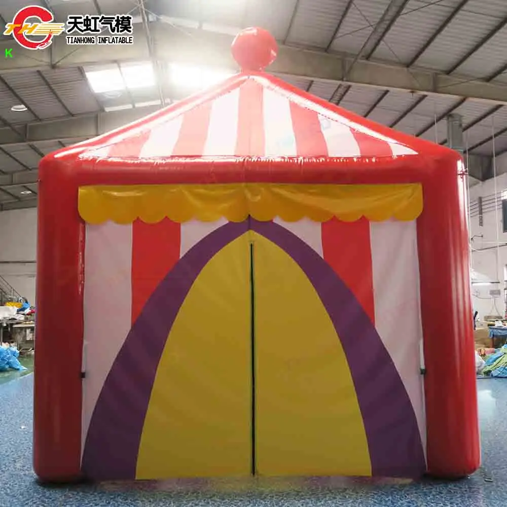Szybka wysyłka Namiot Cyrkowy 4x4m Zewnętrzny Nadmuchiwany Namiot na Targi Powietrzoodporny Namiot Ogrodowy