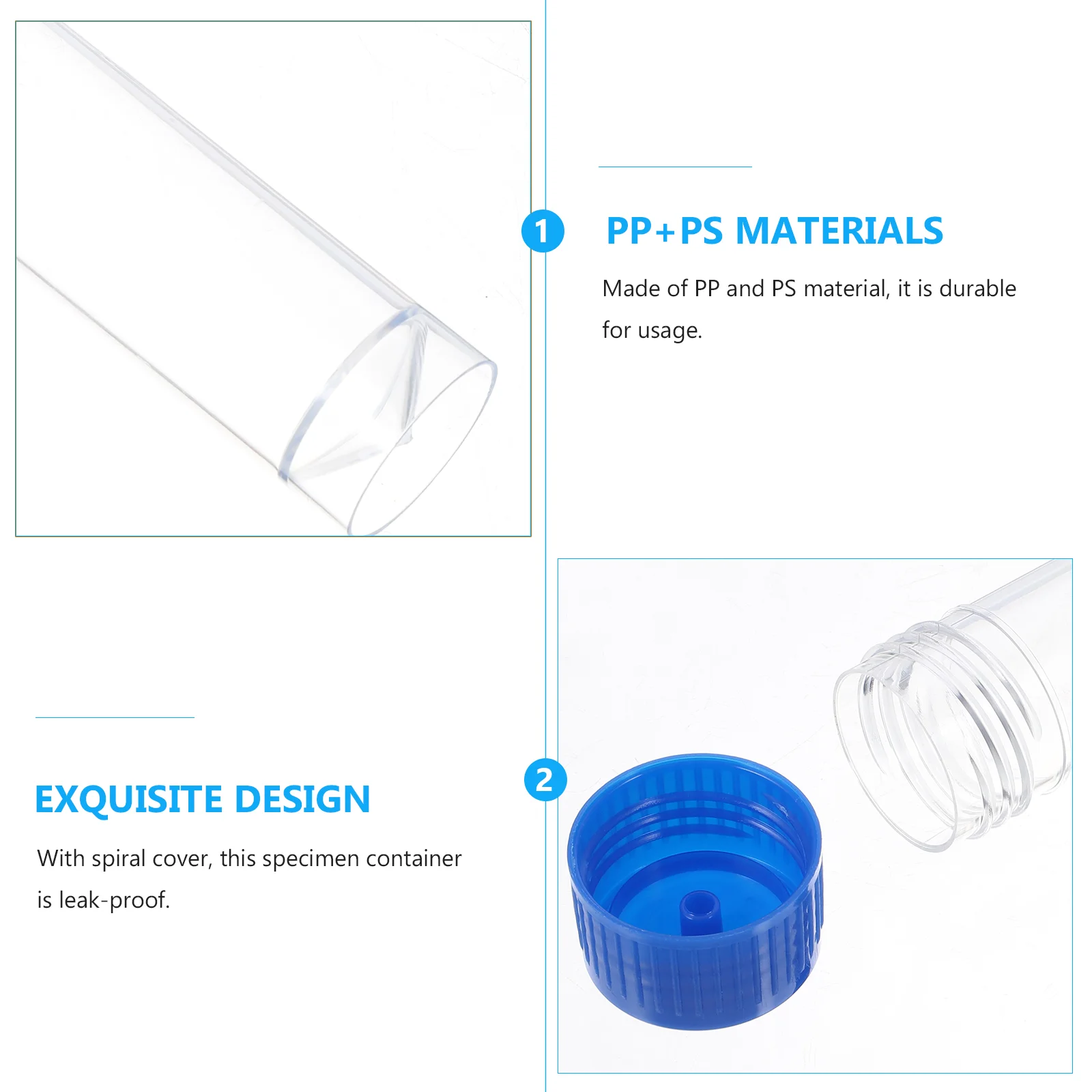 実用的なプラスチック製のサンプルカップ,尿容器,ラベルなし,医療検査室での使用,25〜30ml, 10個